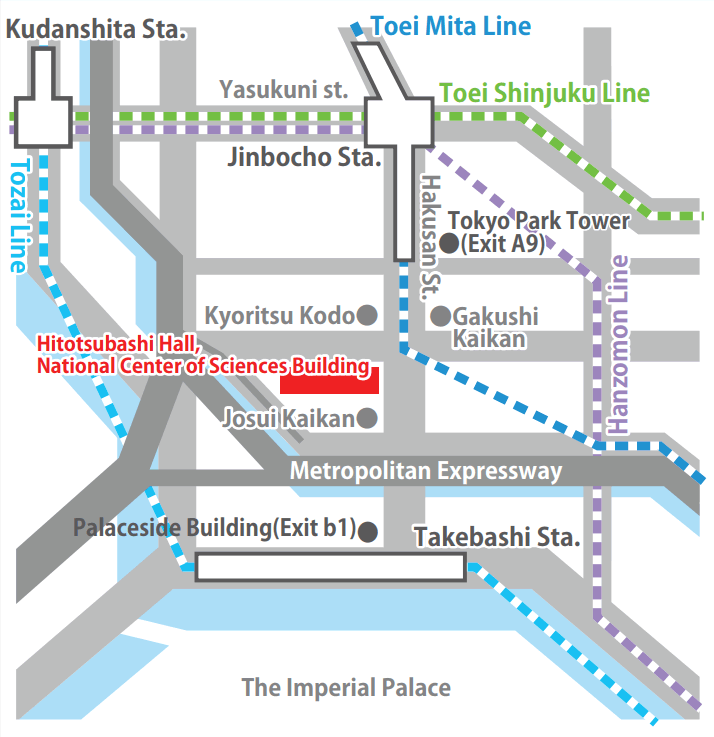 Access map of National Center of Sciences Building