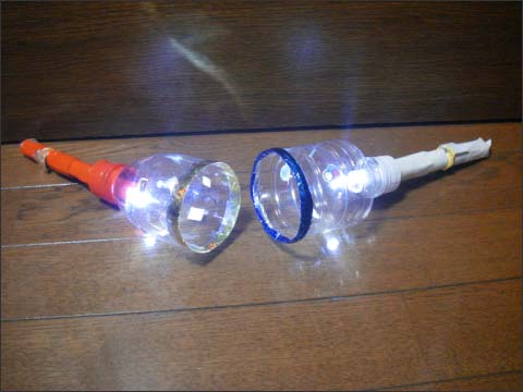 図1 自作のLEDランプ