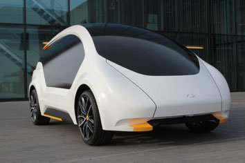 図4　2021年発売予定の完全自動超軽量EV試作車　出典：Amber Mobility