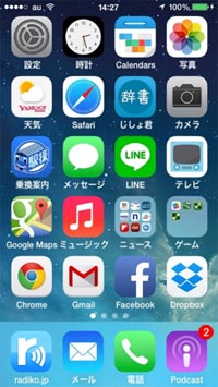 図1　iPhone 5のユーザーインターフェース