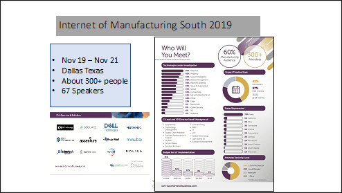 Internet of  Manufacturing South 2019