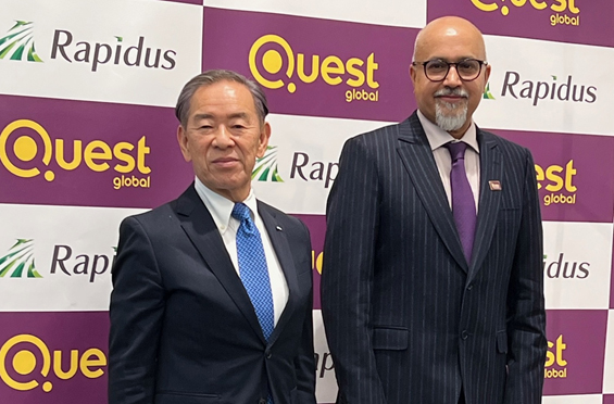 Rapidusの小池淳義CEOとQuest GlobalのAjit Prabhu CEO
