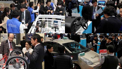 図1 2015年1月中旬開催されたカーエレクトロニクス展の会場 出典:リードエグジビションジャパン