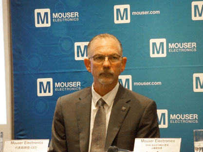 図1 MouserのPresident & CEOのGlenn Smith氏