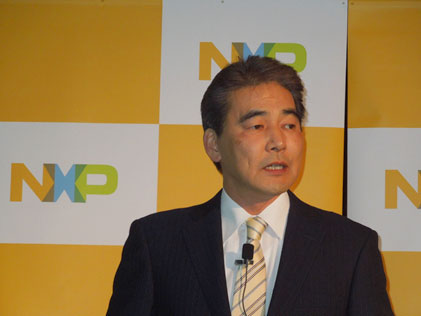 図1 NXPセミコンダクターズジャパン代表取締役社長の原島弘明氏