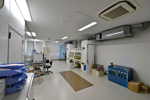 図1 Infineonが開設した解析ラボ ここでは薬品も使える 出典:Infineon Technologies