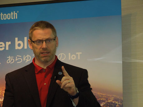 図1 Bluetooth SIG Director of Developer ProgramsのSteve Hegenderfer氏