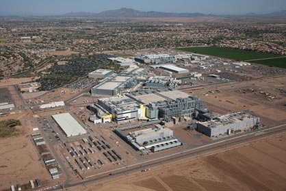 図1 Intelが7nm工場の建設を予定しているアリゾナ州チャンドラ工場 出典:Intel
