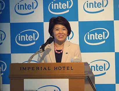 図1 インテルジャパン代表取締役社長の江田麻季子氏