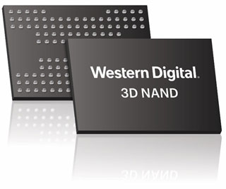 図1 Western Digitalの1.33TビットのNANDフラッシュメモリ 出典:Western Digital