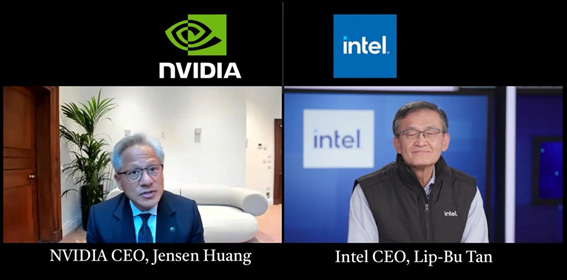 Nvidia CEO, Jensen Huang / Intel CEO, Lip-Bu Tan