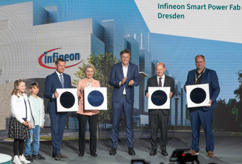 図1　Infineonの300mmドレスデン新工場の起工式　出典：Infineon Technologies
