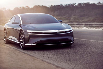 Teslaからスピンオフ、EVの「ベンツ」を目指すスタートアップLucid Motors社の最高級EV車Lucid Air(本文とは直接関係ありません)