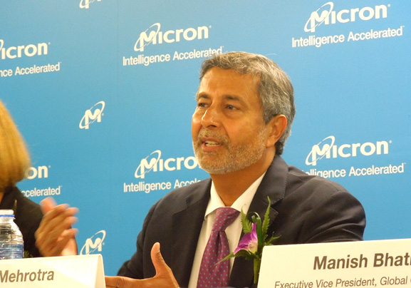 Micron Sanjay Mehrotra CEO　2019年撮影