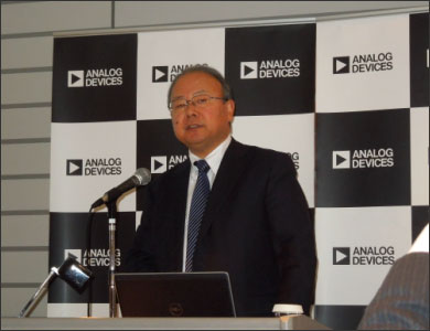 図1 アナログ・デバイセズ代表取締役社長 馬渡修氏