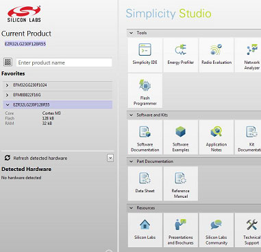 3եʲ̤򸫤ʤ饫ޥ߷פǤSimplicity StudioŵSilicon Labs