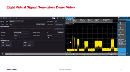 Eight Virtual Signal Generators Demo Video / Keysight Technologies