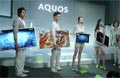Sharp setting TV free with lightweight panel
